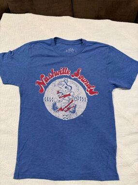 Stitches Blue Graphic Logo Tee